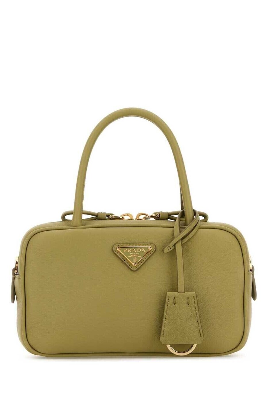 Prada Galleria Saffiano Leather 2Way Tote Bag Green